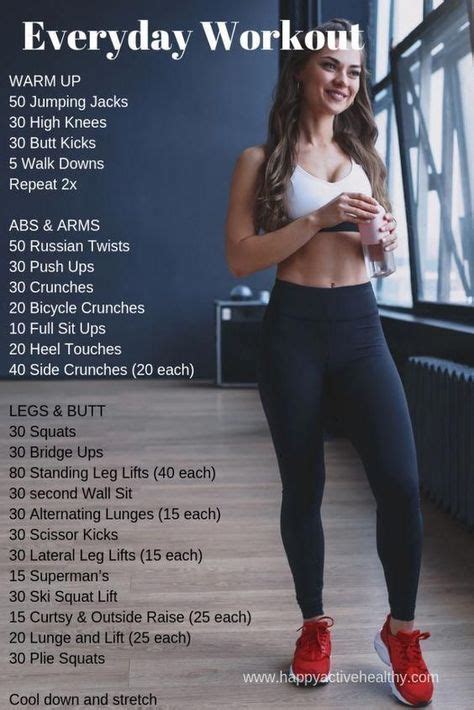 Pin by Esme Schmidt on Life hacks | Full body workout routine, 30 day workout challenge, Body ...