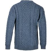 Buy Aran Men's Irish Traditional Sweater 100% Premium Merino Wool ...
