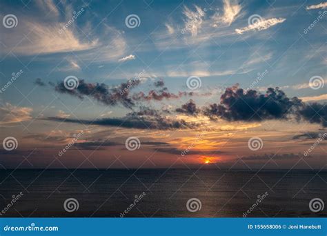 Sunrise Over the Atlantic Ocean Stock Photo - Image of blue, beach: 155658006