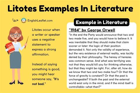 Litotes Examples In Literature - EnglishLeaflet