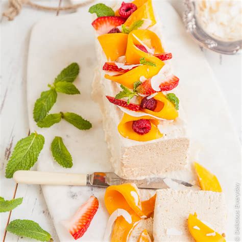 Mango and Coconut Semifreddo Recipe - dairy-free & refined sugar free