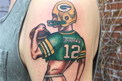 Tattoo of Aaron Rodgers in a jockstrap a win for one Packers fan ...