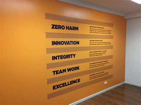 Company Values | Office signage, Corporate office decor, Company values