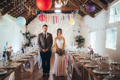 The Old Barn Wedding Quirky Multicolour Happy Relaxed Vibes