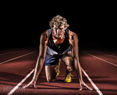 This was a sports portrait shoot of a track runner. Tyler was a high ...