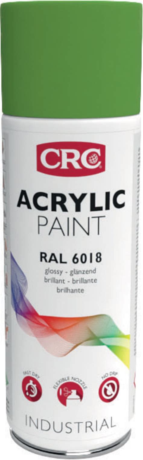 31082 CRC | CRC 400ml RAL 6018 Green-Yellow Gloss Spray Paint | 131-6350 | RS Components
