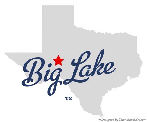 Map of Big Lake, TX, Texas