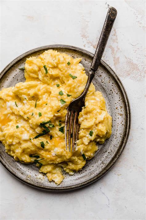 Cheesy Scrambled Eggs - Salt & Baker