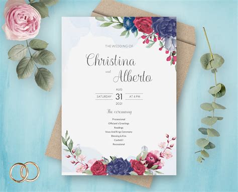 Wedding Invitation Templates Photoshop