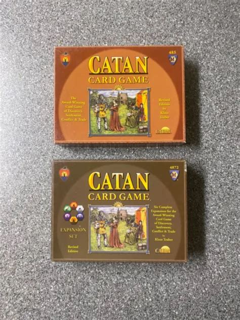 CATAN CARD GAME 485 + complete expansion set 4872 - Mayfair Games 2005 ...