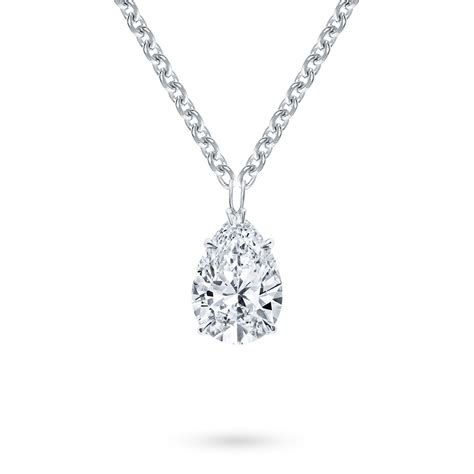 Pear-Shaped Diamond Solitaire Pendant | Harry Winston