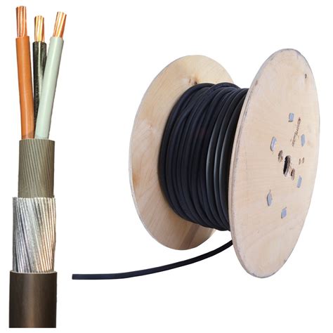 Buy 50m Drum 4mm 3 Core SWA Steel Wire Armoured Outdoor Cable 6943X ...