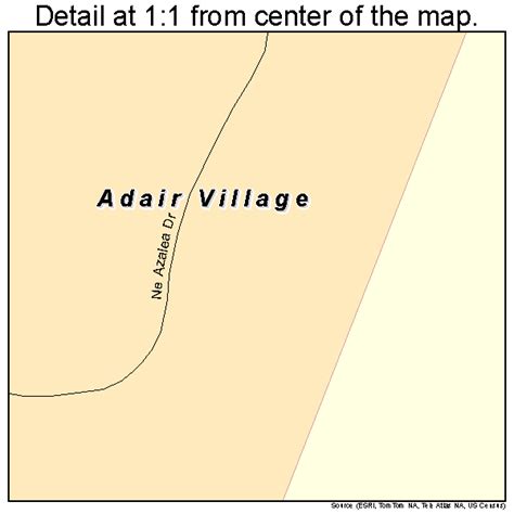 Adair Village Oregon Street Map 4100275