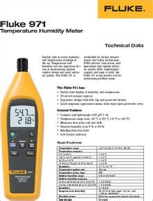 FLUKE-971 datasheet - Specifications: Manufacturer: Fluke ; Product ...