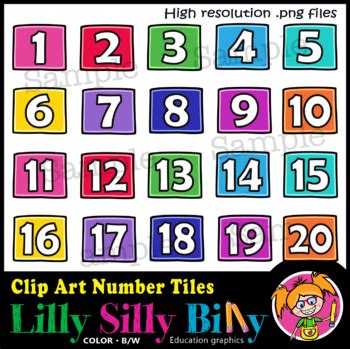 Clipart Numbers 1 20 Images