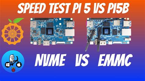 Orange Pi 5 Vs 5B NVMe Vs eMMC speed test - YouTube