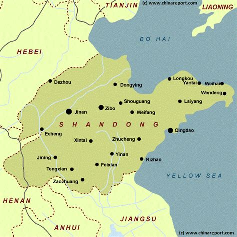 Shandong Province of China - Main Menu - Introduction, by ChinaReport.com