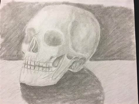 Shading a skull, how can I improve this? : r/learnart