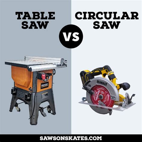 Table Saw vs Circular Saw (Which Should You Buy?) | Saws on Skates®