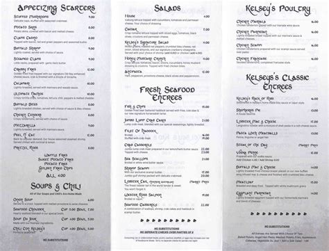 Kelsey's Restaurant Menu - Ashley, PA | 570MENU