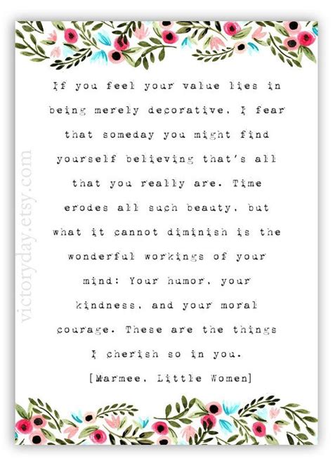 If you feel your value | Louisa May Alcott | Little Women Quote ...