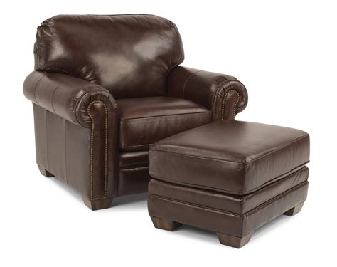 Flexsteel Harrison Upholstered Chair and Ottoman | Fashion Furniture | Chair & Ottoman Sets