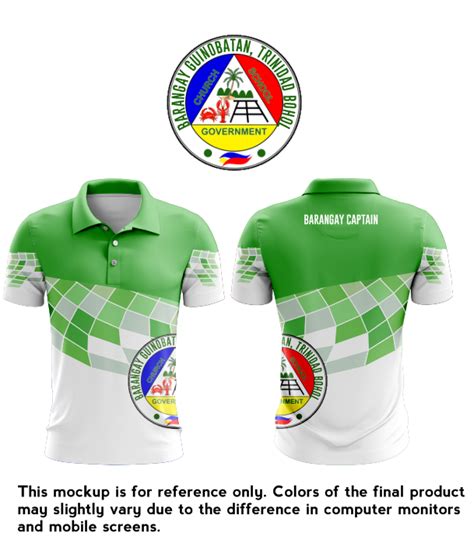 Sublimated Customized Barangay Polo Shirt | Lazada PH