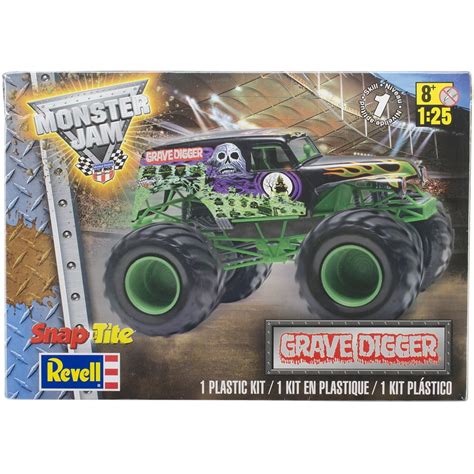 Snaptite Plastic Model Kit-Grave Digger Monster Truck 1:25 - Walmart.com - Walmart.com