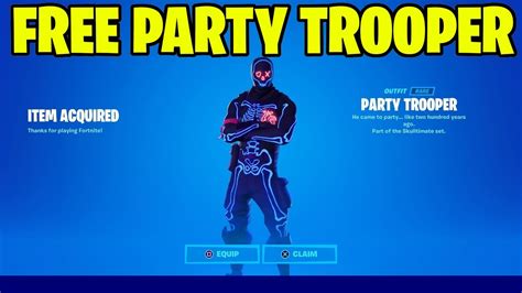 How to Get the Party Trooper Skin for Free in Fortnite (Free Party ...