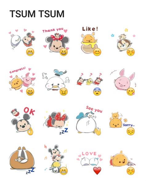 TSUM TSUM Telegram sticker set | Stickers