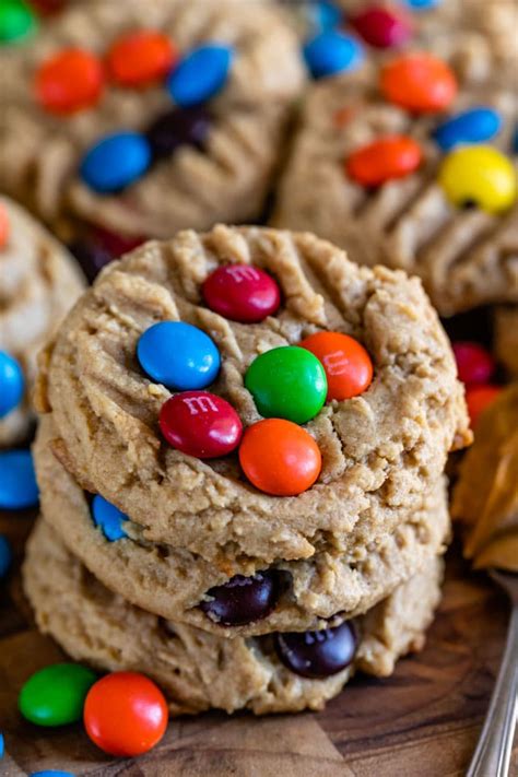 Peanut Butter M&M Cookies Recipe - Crazy for Crust