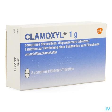 CLAMOXYL 1000 TABS COMP 8X1000MG | Apotheek Thiels