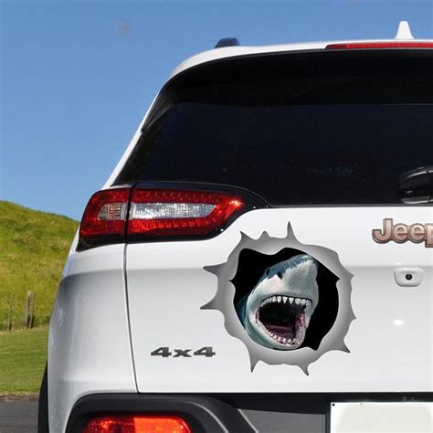 Shark Decal. Shark Car Decals. Car Bumper Sticker. Car Window Decal. Car Decal. Car Accessories ...