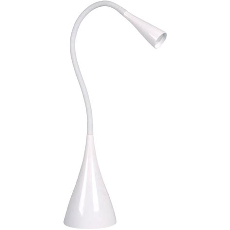 Newhouse Lighting 28 in. Gooseneck White LED Desk Lamp-NHGS-LED-WH - The Home Depot