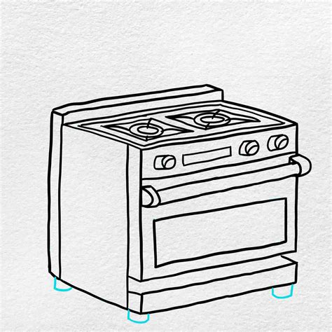 How To Draw A Oven - Intelligencesupply16