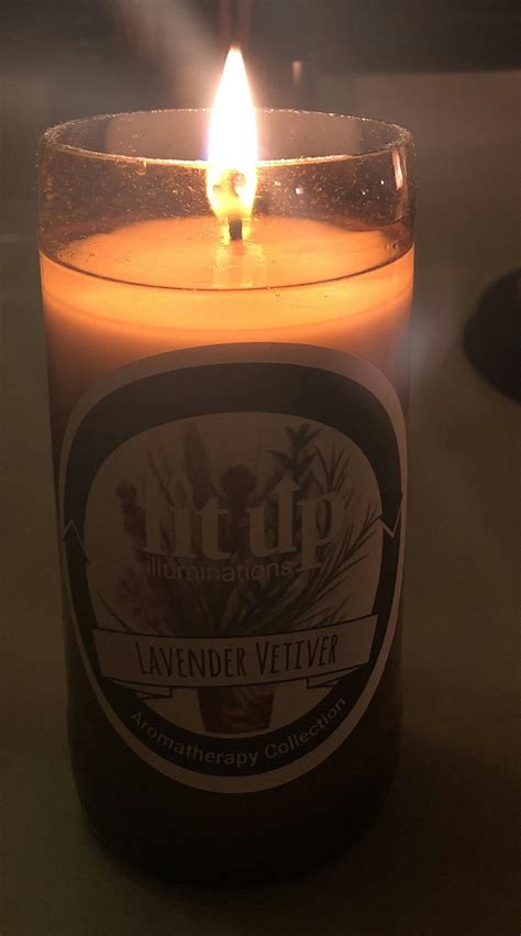 Lavender Vetiver Scented Soy Candle | Lit Up Candle Co.