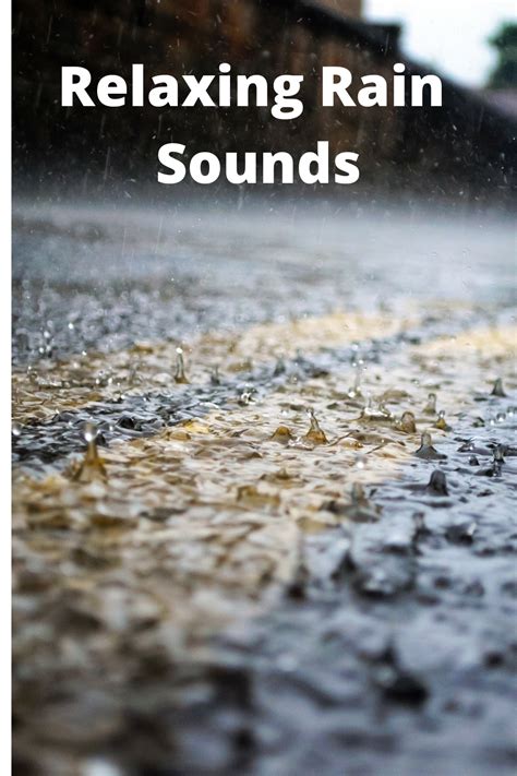 Relax and reduce stress and anxiety with the gentle sound of rain – Artofit