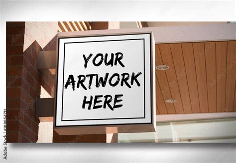 Outdoor Sign Mockup 1 Stock Template | Adobe Stock