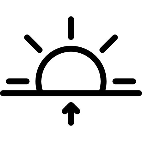 Sunrise Coloring Lineal icon