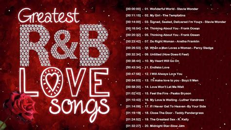 Greatest R&B Love Songs of All Time - Best Romantic R&B Music Playlist ...