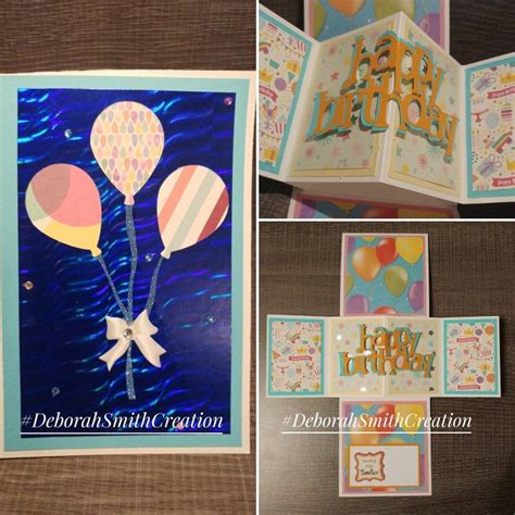 Pop out birthday card #DeborahSmithCreation | Birthday cards, Cards, Creation