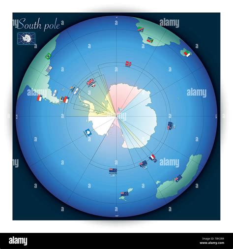 Antartica map Imágenes recortadas de stock - Alamy