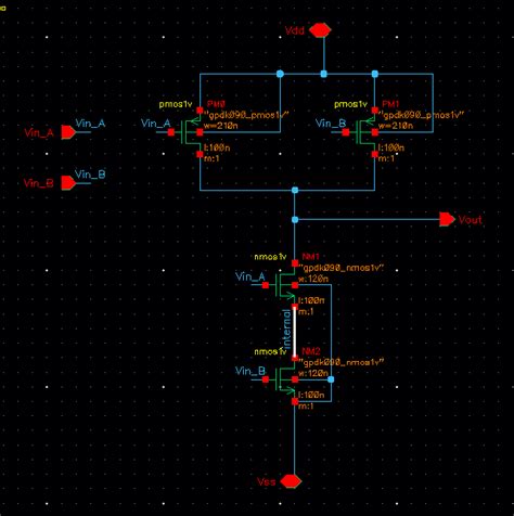 Virtuoso Layout misidentifies connections in schematic (NAND gate) | Forum for Electronics