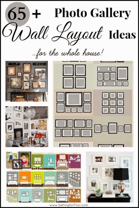 65 plus Photo Gallery Wall Layout Ideas - Setting for Four | Gallery ...