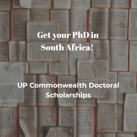 University of Pretoria Commonwealth Doctoral Scholarships ...