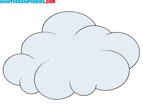 How to Draw an Easy Cloud - Easy Drawing Tutorial For Kids