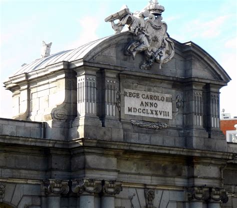 Puerta de Alcalá detail | Landmarks, Madrid, Travel