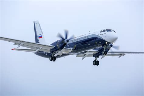 Test flights of the new Ilyushin Il-114-300 regional turboprop passenger aircraft continue ...