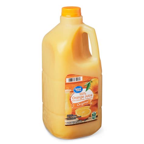 Great Value Original 100% Orange Juice, 64 fl oz - Walmart.com - Walmart.com