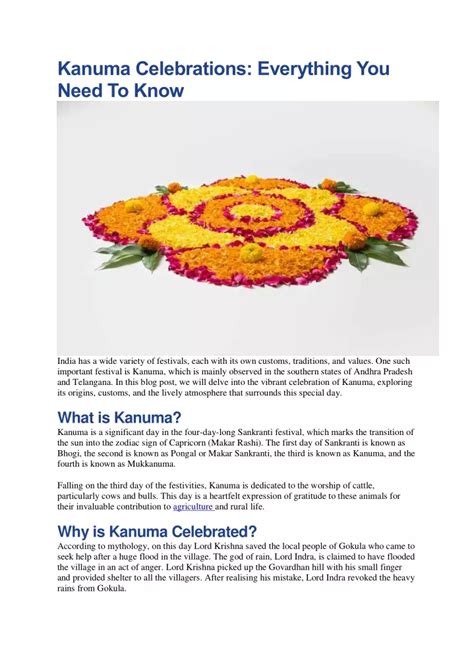 PPT - Kanuma Festival: Celebrating Tradition, Agriculture, and Unity ...